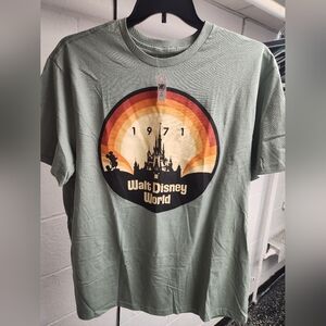 Disney NWT WDW Green T-Shirt with 1971 Castle Design